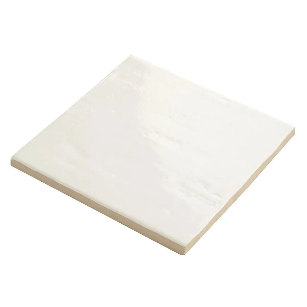 Adjustable Tile Square Camila White Square 5.9x5.9 Porcelain Tile | Spanish Tile for Floors ...