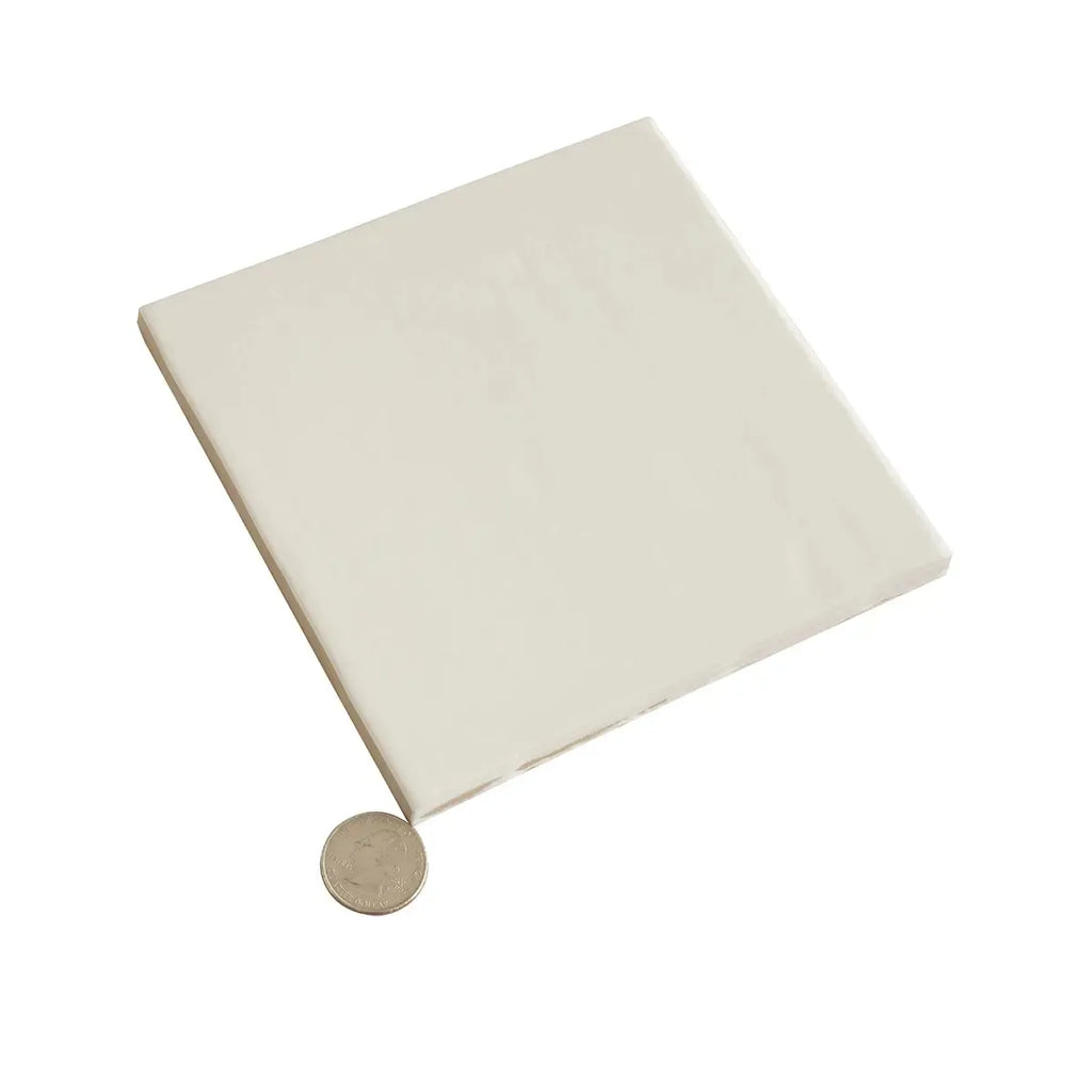 Camila White Square 5.9x5.9 Porcelain Tile | Tile Club