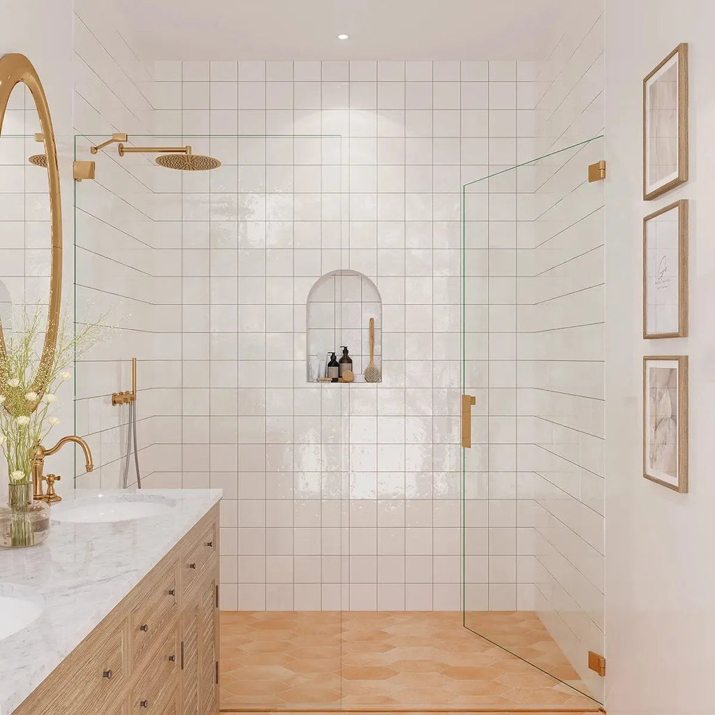 Camila White Square 5.9x5.9 Porcelain Tile | Tile Club