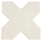 Camila White Cross Porcelain Tile | Tile Club
