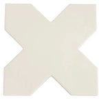 Camila White Cross Porcelain Tile | Tile Club