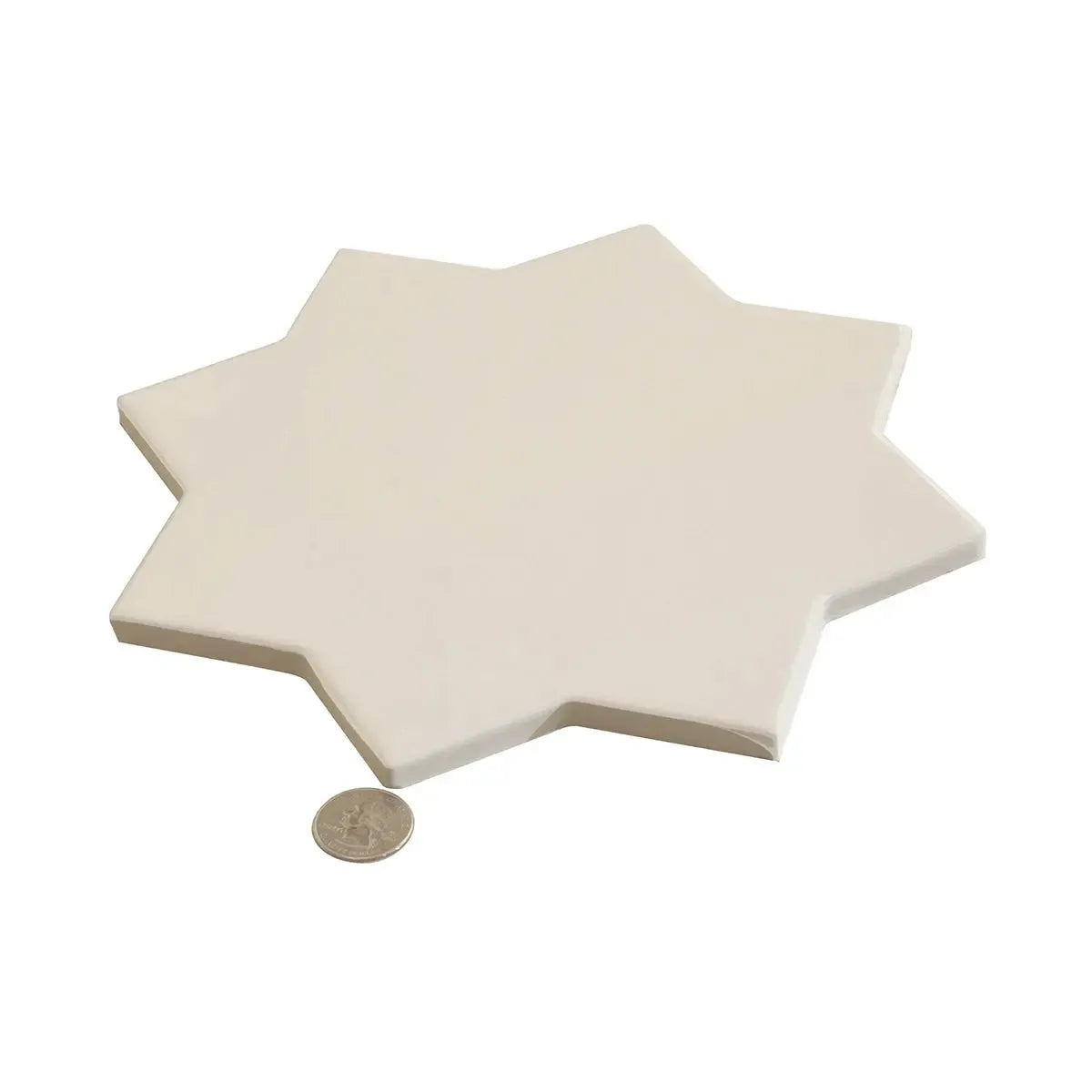 Camila White Star Porcelain Tile | Tile Club