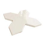 Camila White Cross Porcelain Tile | Tile Club
