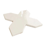 Camila White Cross Porcelain Tile | Tile Club