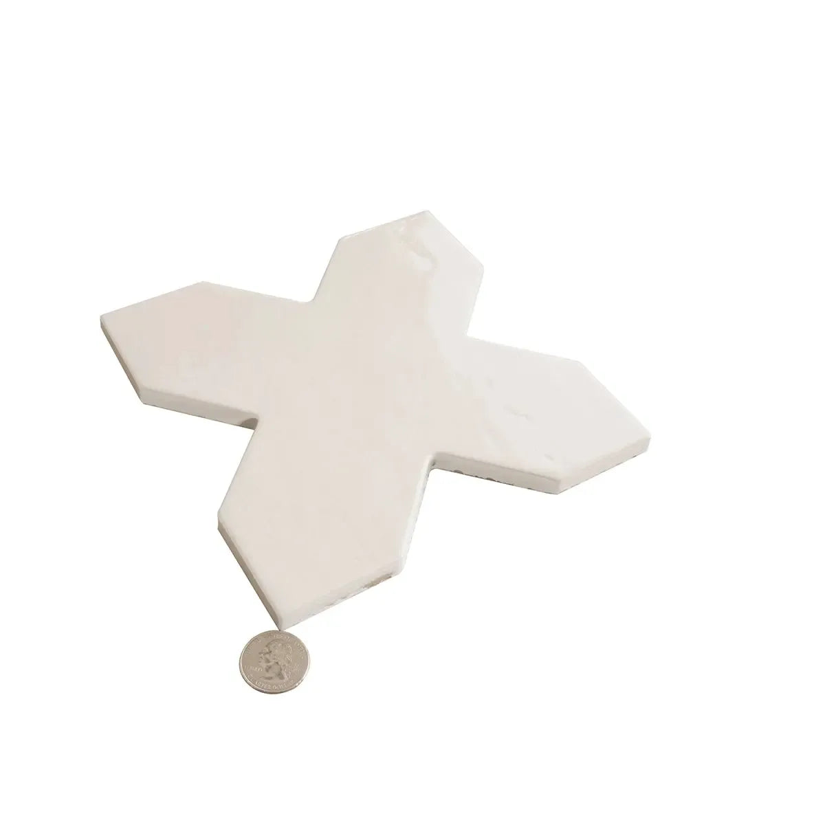 Camila White Cross Porcelain Tile | Tile Club