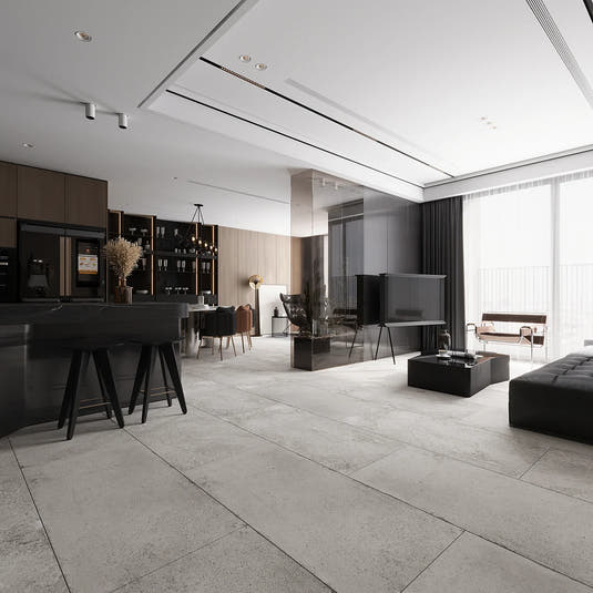 Campbell Gray Rect. 24x48 | Tile Club
