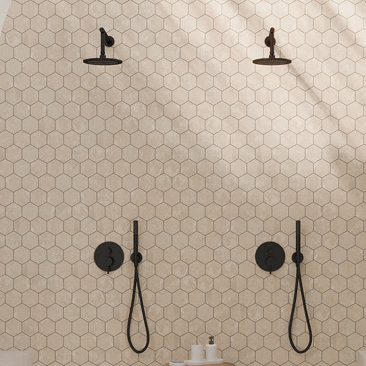 Campbell Beige Hexagon 10x12 | Tile Club