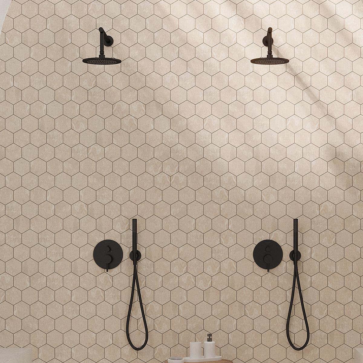 Campbell Beige Hexagon 10x12 | Tile Club