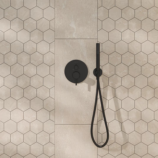 Campbell Beige Hexagon 10x12 | Tile Club