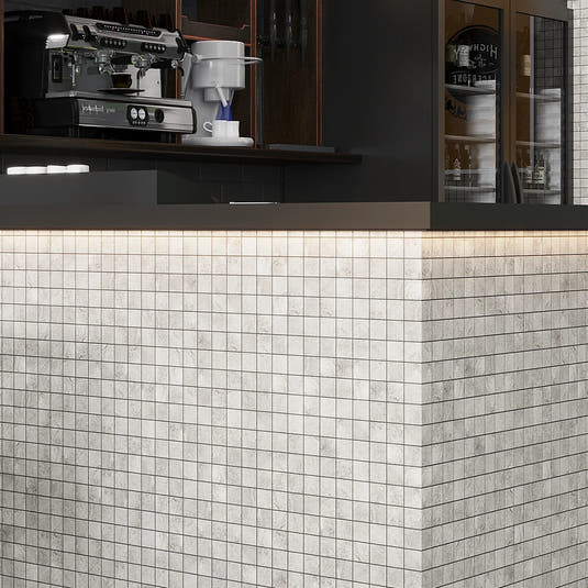 Campbell Gray Mosaic 12x12 | Tile Club