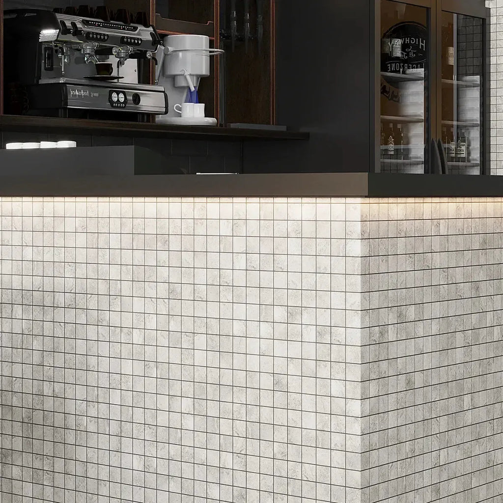Campbell Gray Mosaic 12x12 | Tile Club