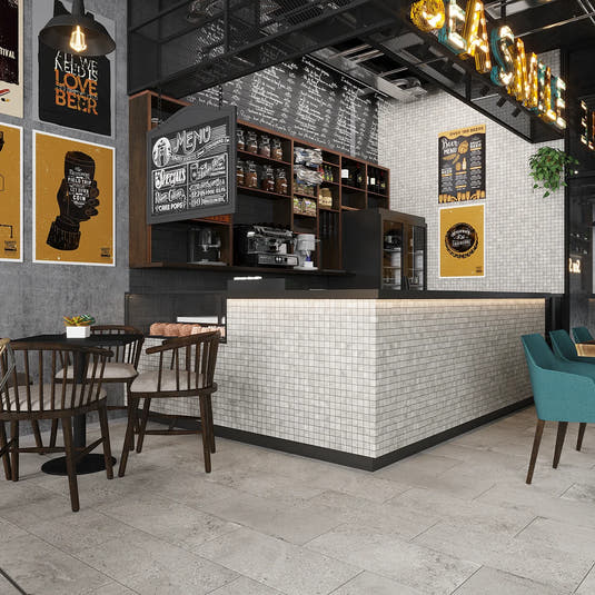 Campbell Gray Mosaic 12x12 | Tile Club