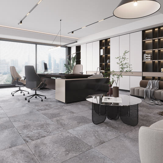 Campbell Dark Gray Rect. 24x24 | Tile Club