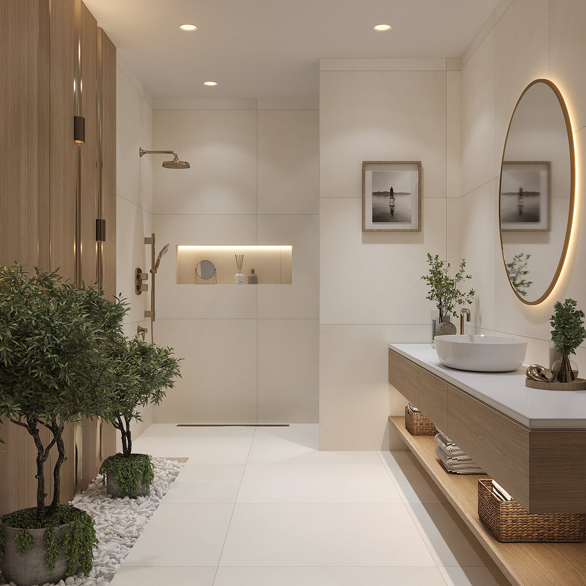 Candoglia Avorio Marble Look Porcelain Tile 36x36