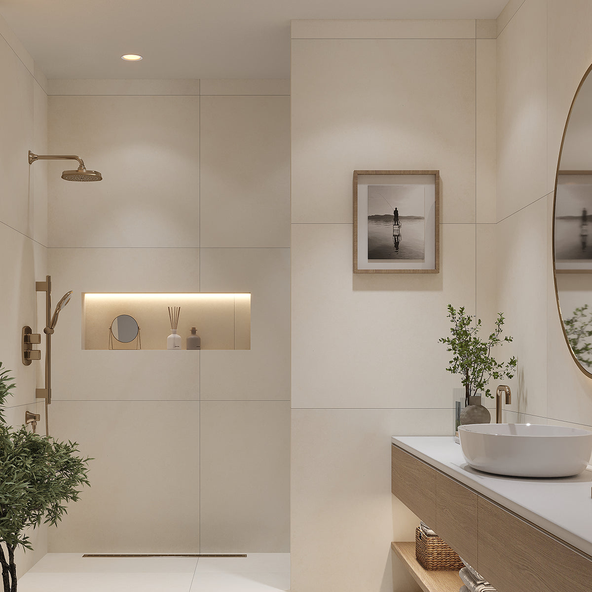 Candoglia Avorio Marble Look Porcelain Tile 36x36