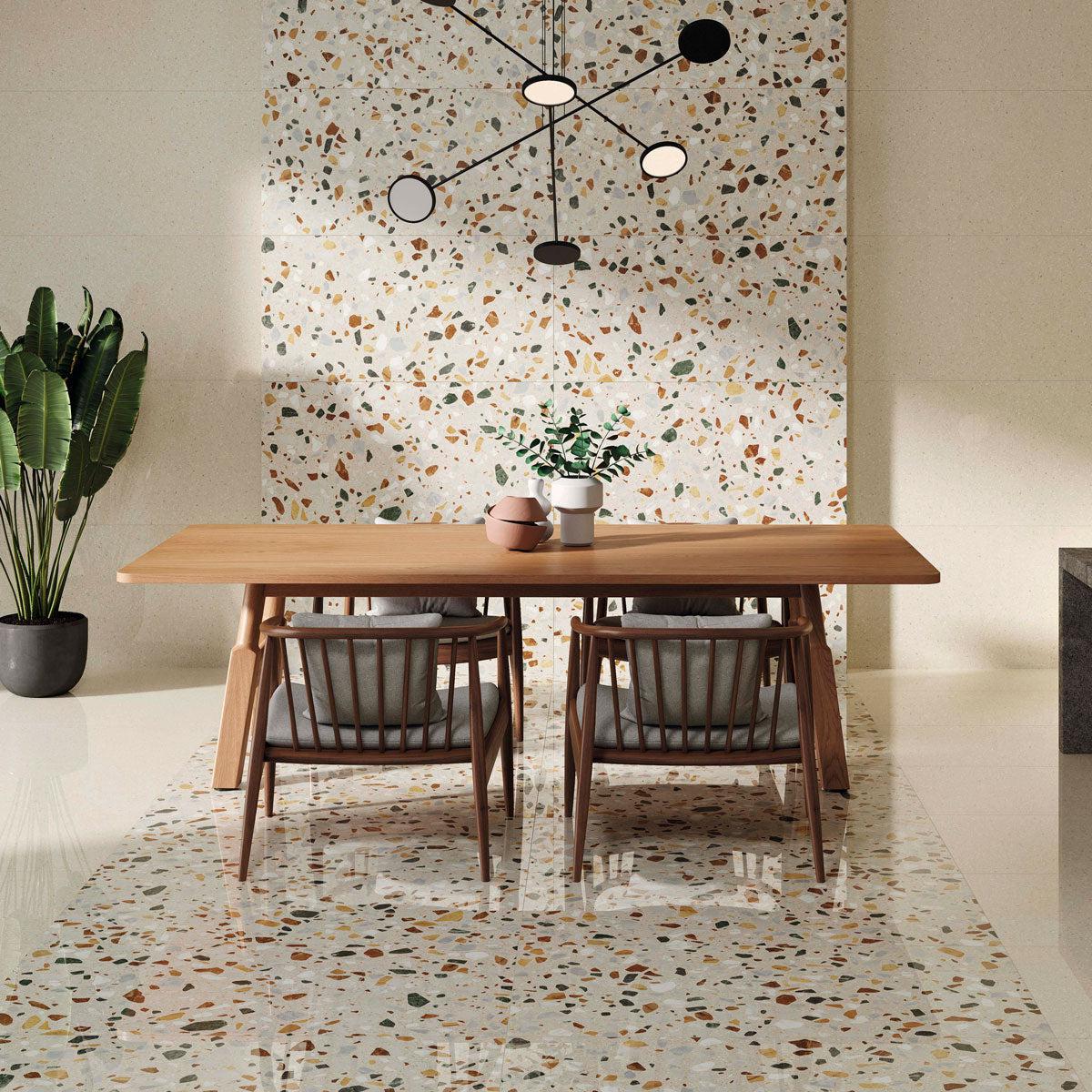 Cape Beige Terrazzo Look Porcelain Tile