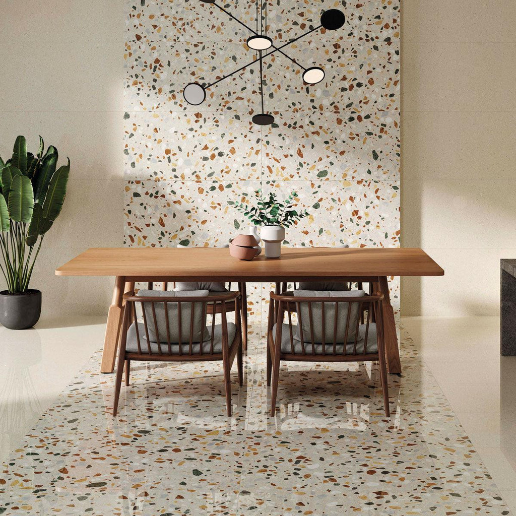 Shore Beige Terrazzo Look Porcelain Tile | Tile Club