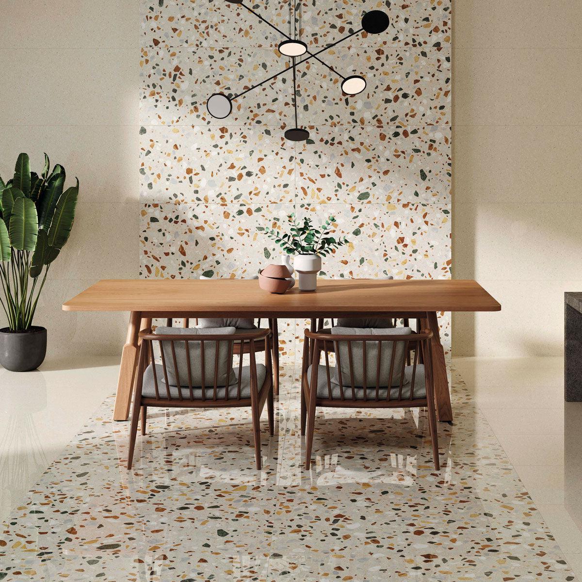 Shore Beige Terrazzo Look Porcelain Tile | Tile Club