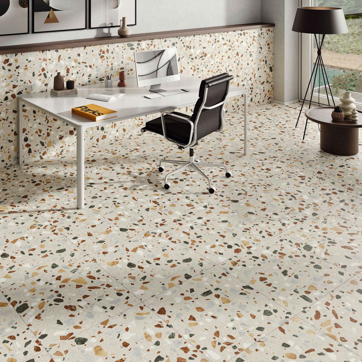 Shore Beige Terrazzo Look Porcelain Tile | Tile Club