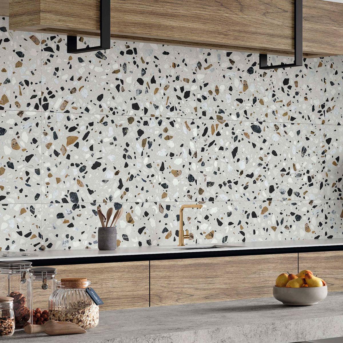 Cape White and Blue Terrazzo