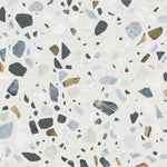 Cape White and Blue Terrazzo Look Porcelain Tile