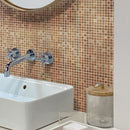 Caramel Brown Squares Glass Tile | Tile Club