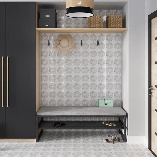 Carrara Circles Micro Mosaic Tile | Tile Club