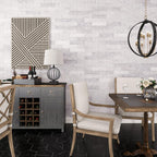 Nero Marquina 10 Inch Hexagon Honed Marble Mosaic Tile | Tile Club