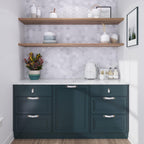 Carrara & Oriental White Bouquette Marble Mosaic Tile Kitchen Backsplash