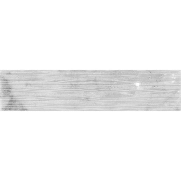 3" x 12" limestone subway tile backsplash 