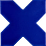 Santa Barbara Royal Blue Cross Ceramic Tile | Star and Cross Pattern Tile