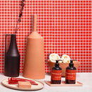 Cayenne Pepper Red Squares Glass Pool Tile | Tile Club