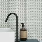 Cayo Sky Crackle Ceramic Subway Tile | Tile Club