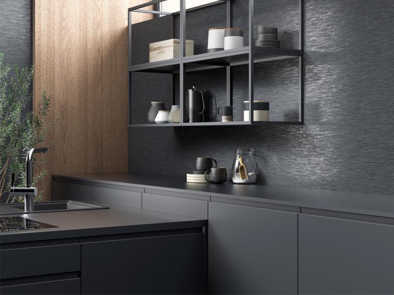 Chambray Black Thread Porcelain Tile 24x48 | Tile Club