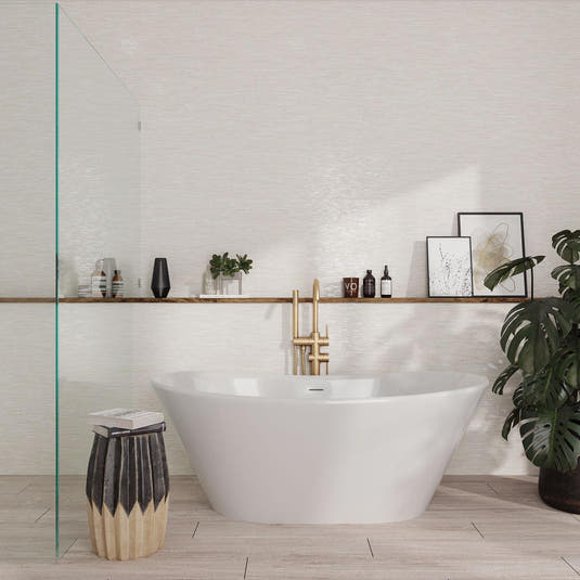 Chambray Beige Thread Porcelain Tile 24x48 | Tile Club