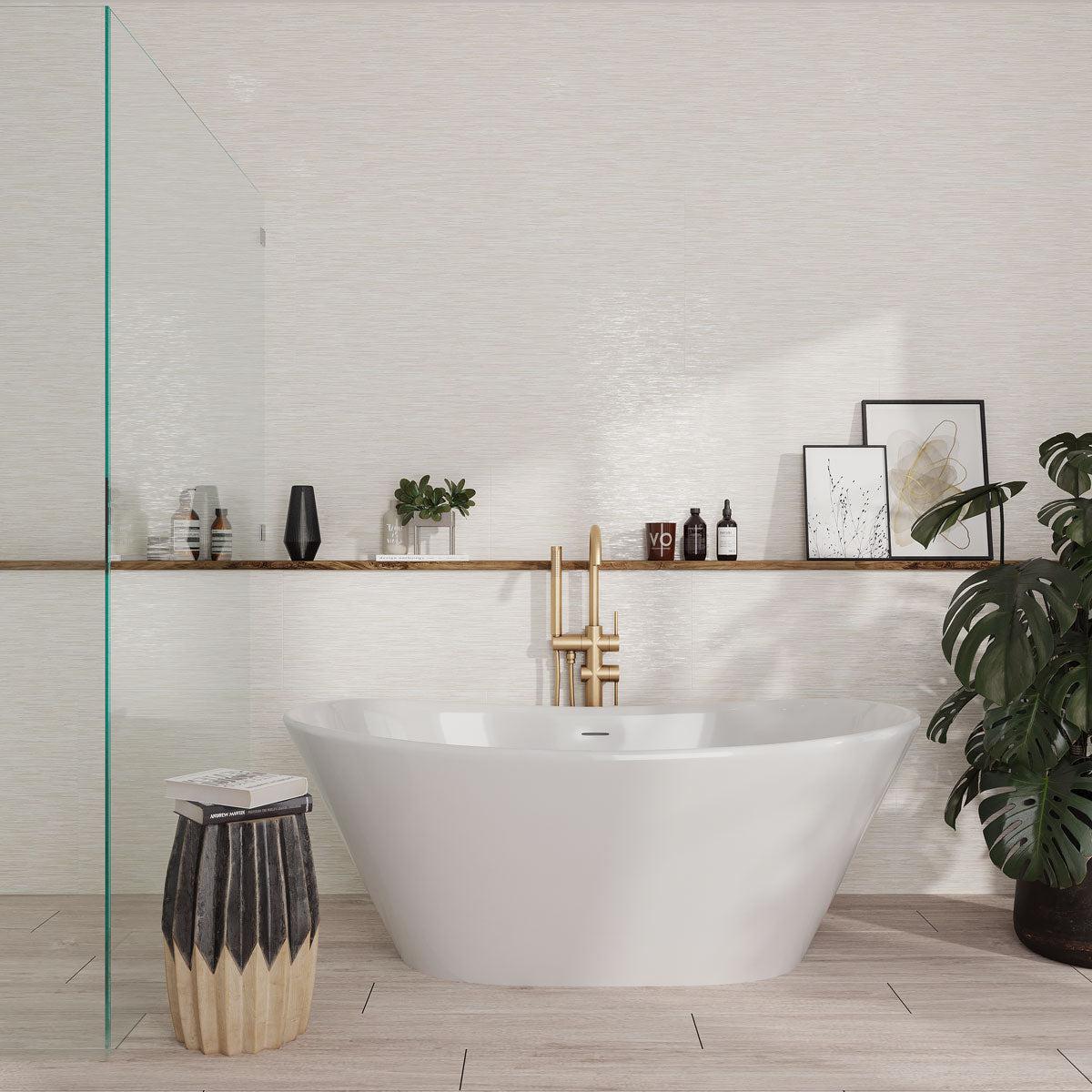Chambray Beige Thread Porcelain Tile 24x48 | Tile Club