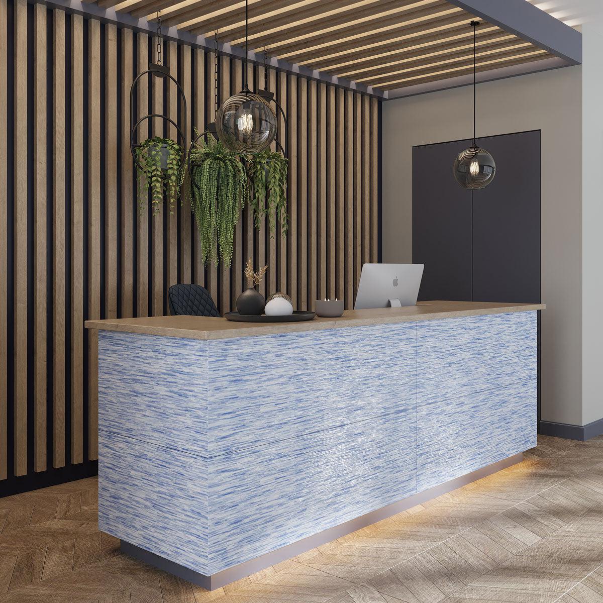 Chambray Blue Thread Porcelain Tile 24x48 | Tile Club