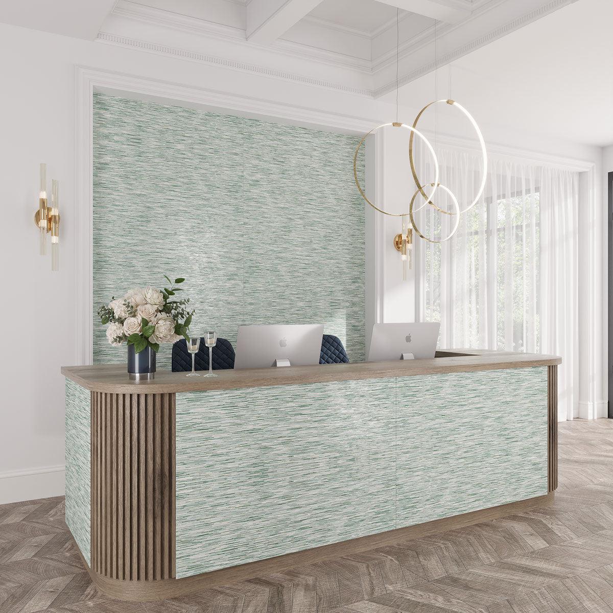 Chambray Green Thread Porcelain Tile 24x48 | Tile Club