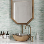 Chambray Green Thread Porcelain Tile