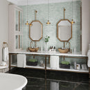 Chambray Green Thread Porcelain Tile 24x48 | Tile Club