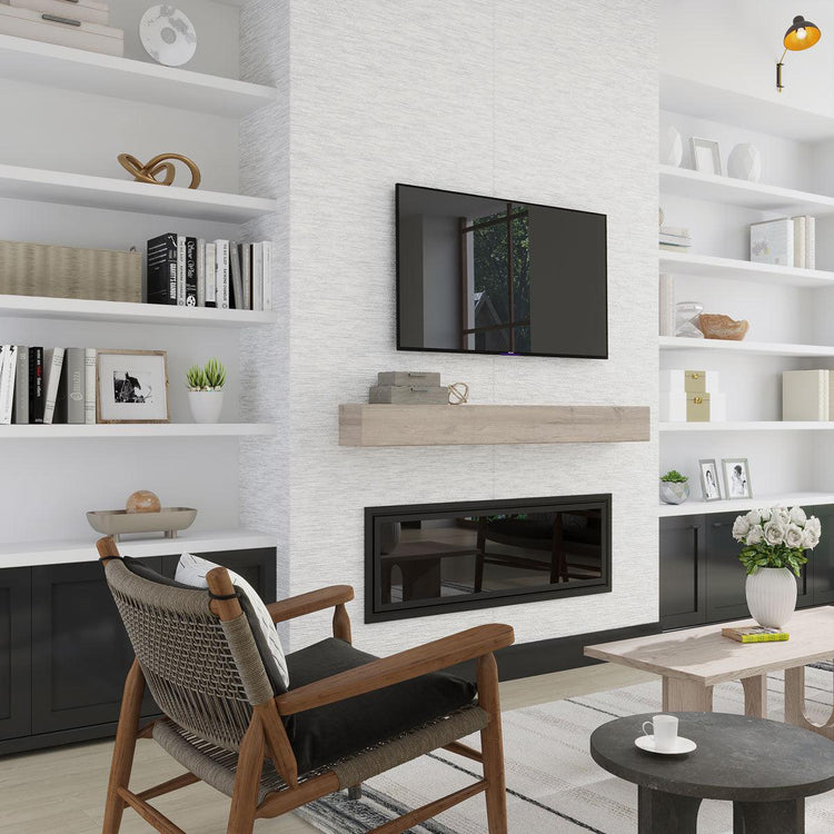 Chambray White Thread Porcelain Tile 24x48 | Tile Club
