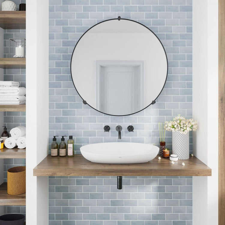 Chateau Blue 3X6 Ceramic Subway Tile