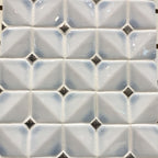 Chateau Blue Square Ceramic Mosaic Tile | Tile Club