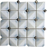 Chateau Blue Square Ceramic Mosaic Tile | Tile Club | Position1