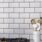 Chateau White 3X6 Ceramic Subway Tile