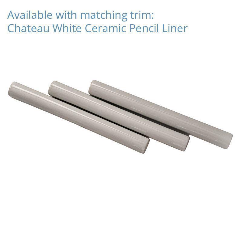 Chateau White Square Ceramic Mosaic Tile | Tile Club