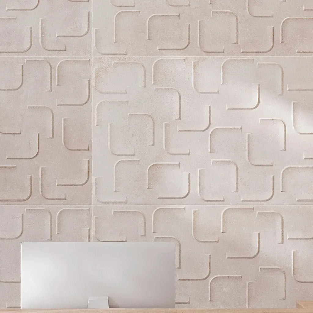 Circuit Bianco Futuristic Porcelain Tile | Tile Club
