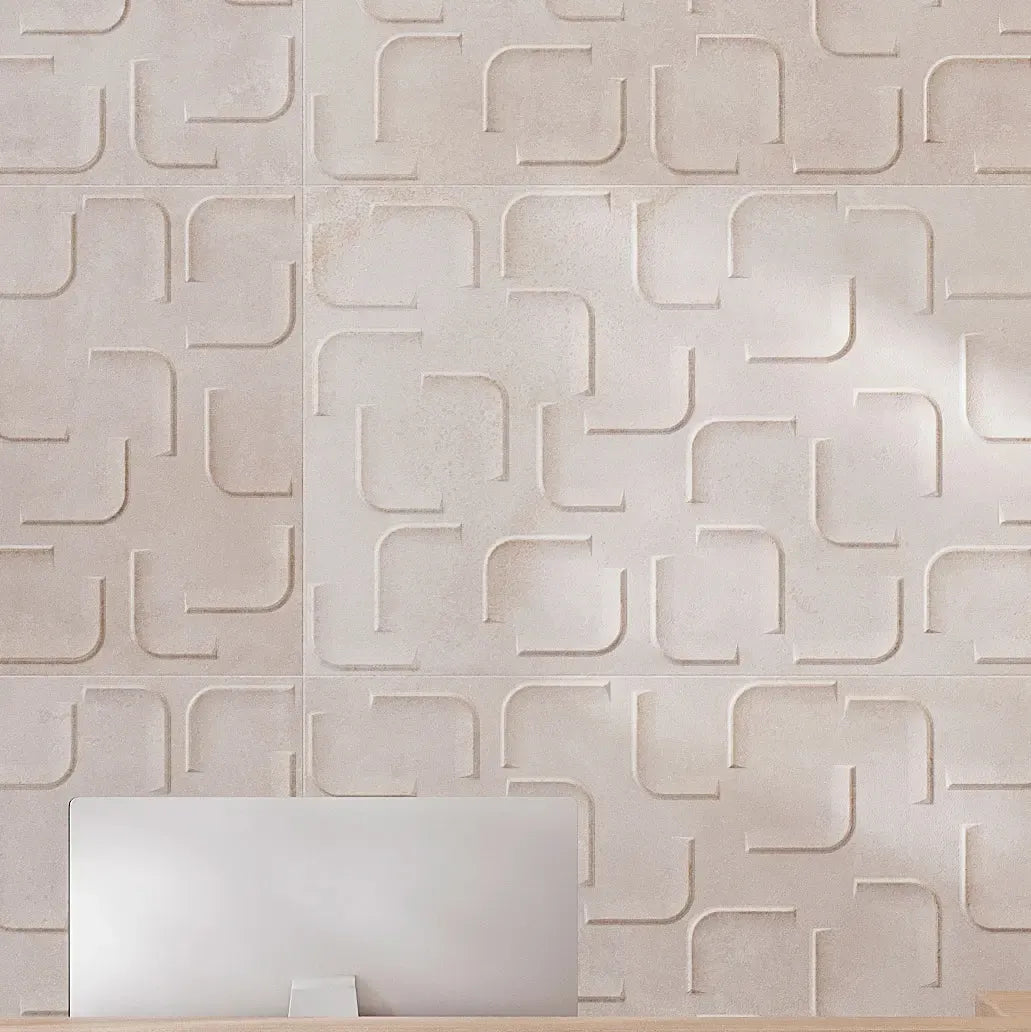 Circuit Bianco Futuristic Porcelain Tile | Tile Club