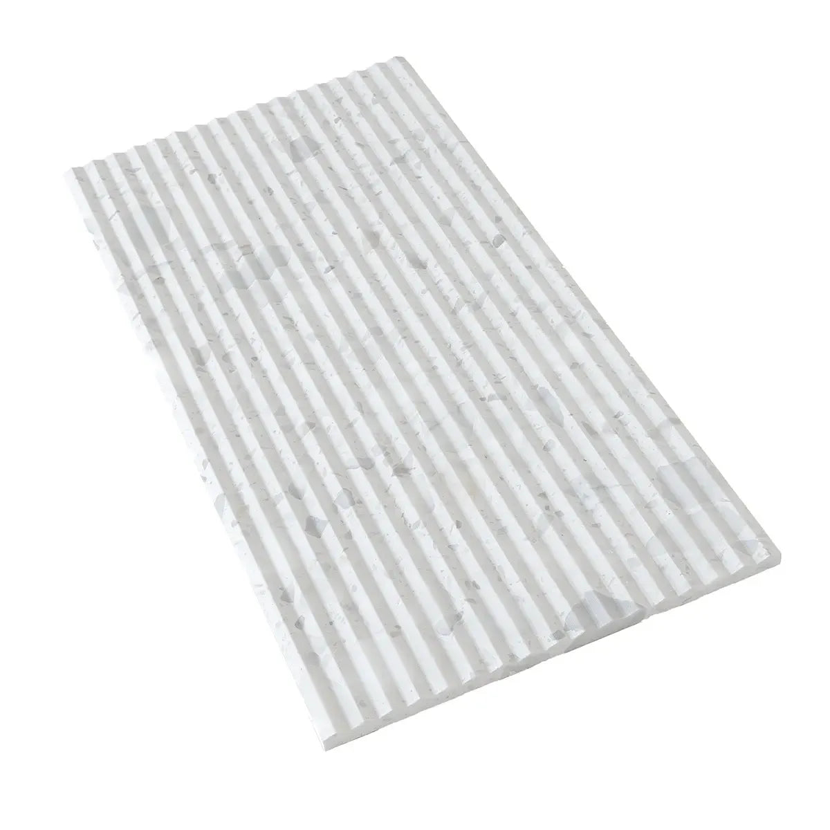 Coastal Sky Ridged Terrazzo Tile 12" x 24" | Tile Club