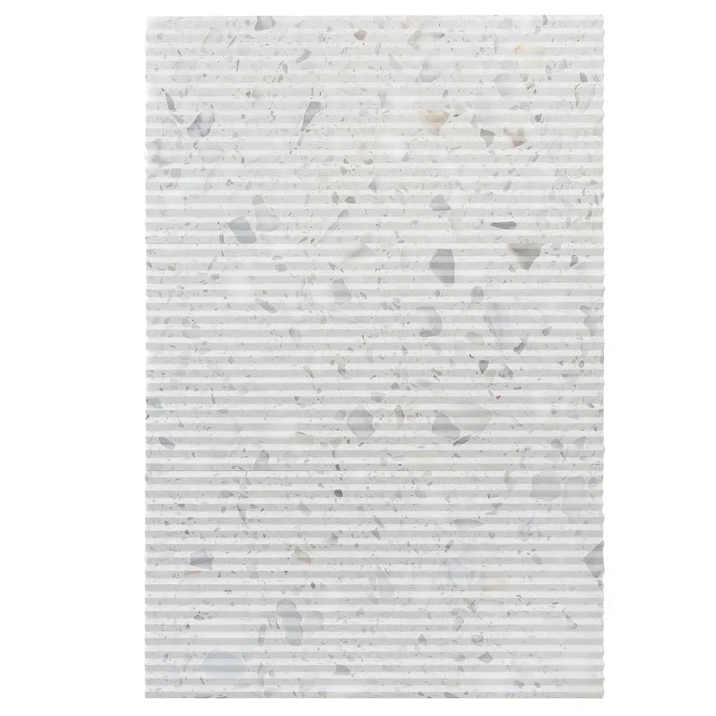 Coastal Sky Ridged Terrazzo Tile 12" x 24" | Tile Club
